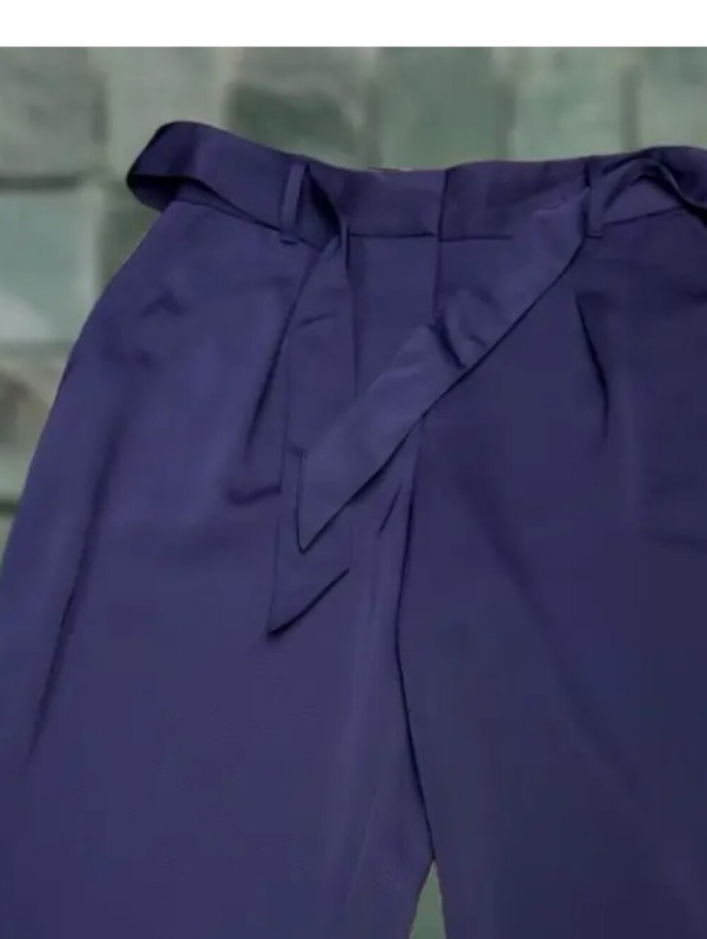 LOFT Navy Wide-Leg Dress Pants